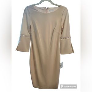 Calvin Klein dress. Light pink with tag.